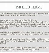 Image result for Implied Terms