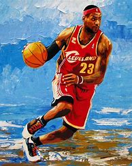Image result for Cool NBA Paintings