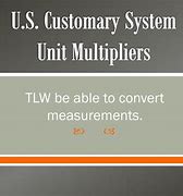 Image result for United States Customary Units