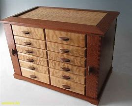 Image result for Free Plans for a Mini Chest of Drawers Jewelry Box
