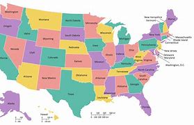 Image result for North America Map with State Names