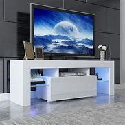 Image result for Gloss White TV Stand with Stain