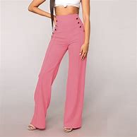 Image result for Side Button Pants Women