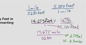 Image result for How Many Feet Are in 1 Mile