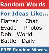 Image result for Random Word Generator