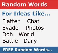 Image result for random word