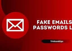 Image result for Fake Email and Password and Verification Code