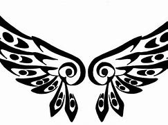 Image result for Tribal Wing Tattoo Designs