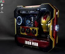 Image result for Water Looped Gaming PC in Iron Man Case