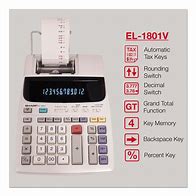 Image result for Sharp EL 1801V Calculator