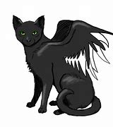 Image result for Black Cat with Wings