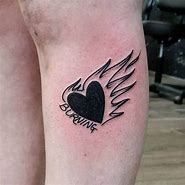 Image result for Drawn Black Heart Tattoo