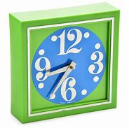 Image result for Turquoise Wall Clock by Spartus