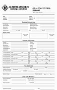 Image result for Quality Control Form Template