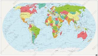 Image result for Circular World Map