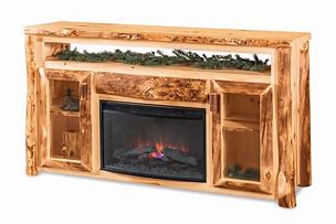 Image result for Rustic Electric Fireplace TV Stand