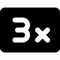 Image result for Icon That Says 3X