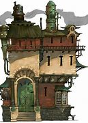 Image result for Steampunk Architecture Art