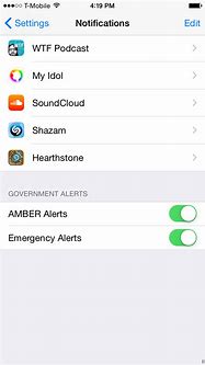 Image result for How to Turn Off Emergency Alerts On iPhone