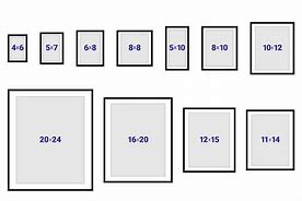 Image result for Common Picture Frame Sizes