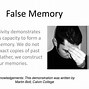 Image result for False Memories Diagram