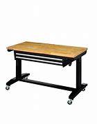 Image result for Adjustable Height Work Table with Wheels