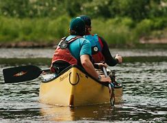 Image result for Funny Girl in Canoe with a Life Jacket