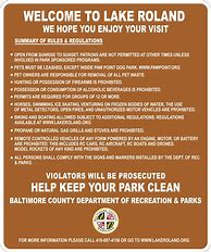 Image result for Park Rules and Regulations