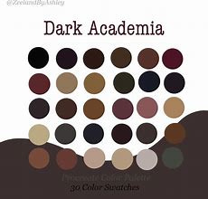 Image result for Dark Academia Color Pallet