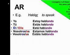 Image result for Present Continuous Tense Spanish Ser