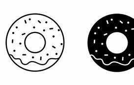 Image result for Donut Vector Black