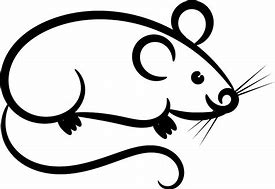 Image result for Outline of a Old Mouse Laying Down