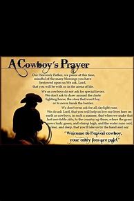 Image result for Cowboy Prayer Poem