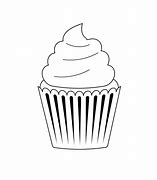 Image result for Cupacke Clip Art Black and White