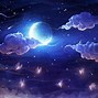 Image result for Night Sky with Moon