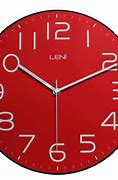 Image result for Red Modern Wall Clock