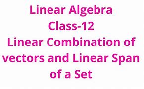 Image result for Span Chart Linear Algebra