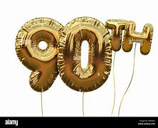 Image result for 90th Birthday Gold Numbers