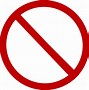 Image result for Red Cross No Sign