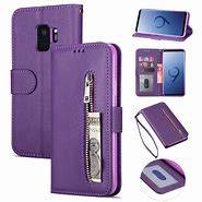 Image result for Amazon Leather Cell Phone Wallet Galaxy 9 Plus Images