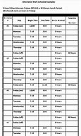 Image result for 30-Day Work Schedule Template