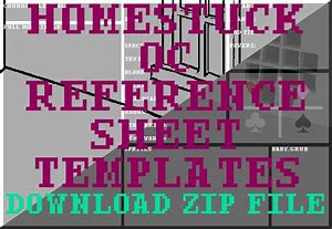 Image result for Homestuck OC Sheet Template