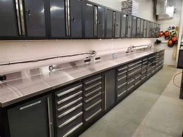 Image result for stainless steel workbench with drawer