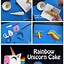 Image result for Easy Homemade Unicorn Cake Rainbow