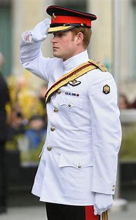 Image result for Prince Harry White Uniform