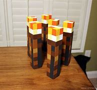 Image result for Papercraft Minecraft Wall Torch