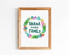 Image result for Ohana Means Family Wall Art