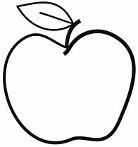 Image result for Apple Clip Art Line