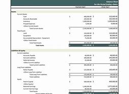 Image result for Excel Financial Templates Balance Sheet