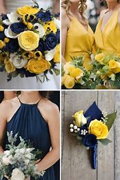 Image result for Navy Blue Wedding Color Combinations